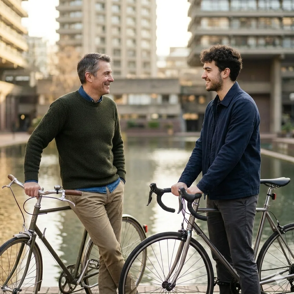 Alex and Sam at the Barbican